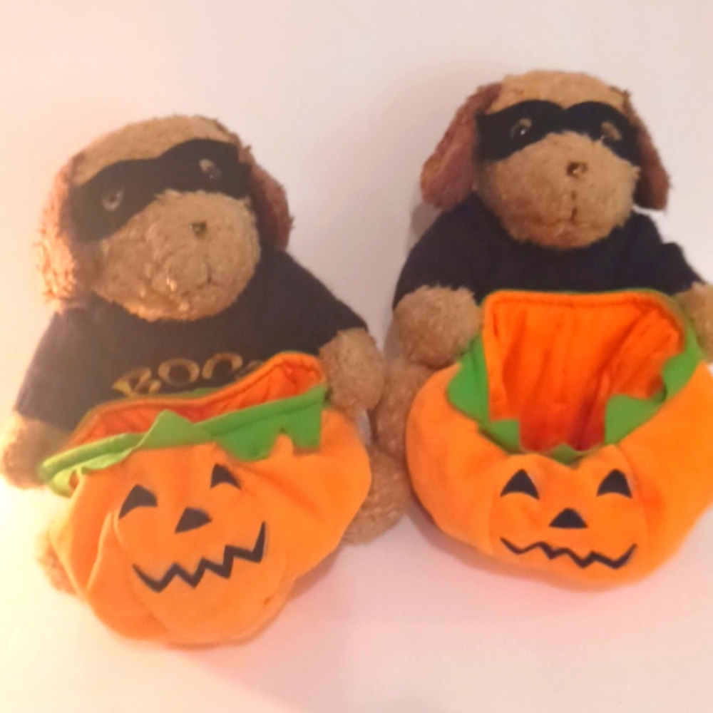 Old navy Halloween  decorations to hold candy & treats for trick or treaters